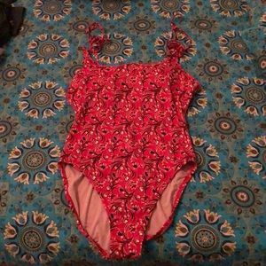 J. Crew bandana print tie swimsuit size 8 LONG